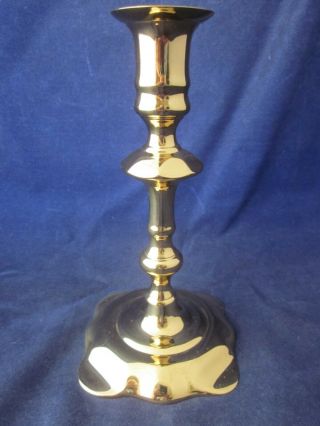 Virginia Metalcrafters Harvin Brass Candlestick 3051 7.  5 " Newport Vintage Exc