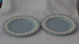 Wedgwood England Queensware Lavender Blue Shell Edge 10 1/8 " Dinner Plates