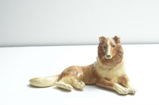 Vintage Morton Studios Animal Figurines Dog Collie