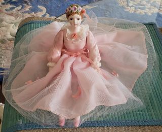 Vintage Schmid Porcelain Ballerina Music Box