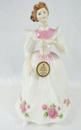 Vintage Royal Doulton Figure Of The Month November Hn 2695 England Signed 1987