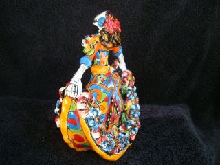 Talavera,  Dancer,  by Gerardo Garcia art Bailarina ceramic hand made 3