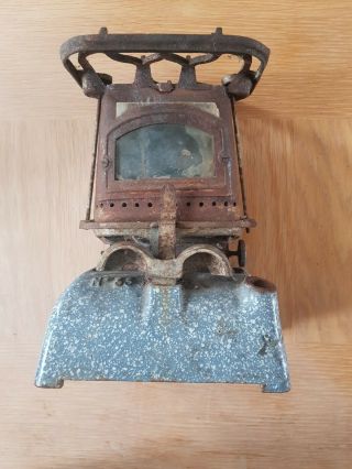Vintage Old Unique Procelian Enamel Beatrice Rustic Iron Kerosine Stove,  No 33