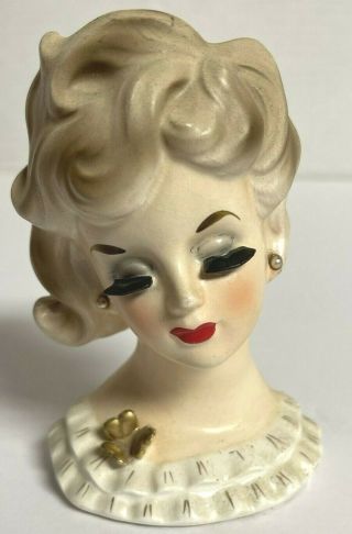 Vintage Napco Lady Head Vase C5938 Japan 1950 