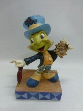 Jim Shore Disney Traditions Jiminy Cricket " Official Conscience " From Pinocchio