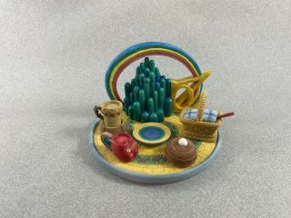 Vintage Enesco Wizard Of Oz Miniature Tea Set,  Rare,  Yellow Brick Road,  1999