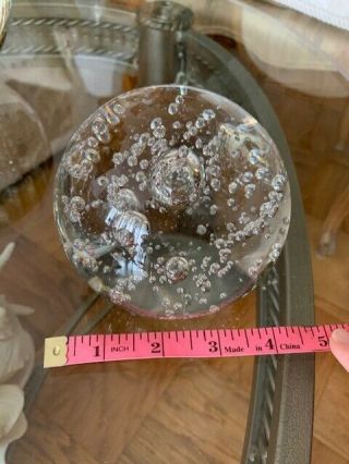 Large Size Crystal Ball With Bubbles Inside Gorgeous