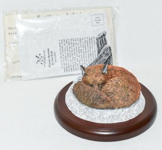 Tim Wolfe Signed Limited Edition Fox Sculpture " Winter 