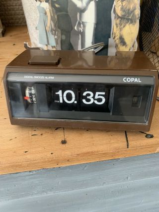 Copal Model Sp - 203 Vintage Flip Clock Alarm Model