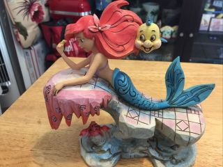 Disney Jim Shore Figurine Little Mermaid Ariel Dreaming Under The Sea