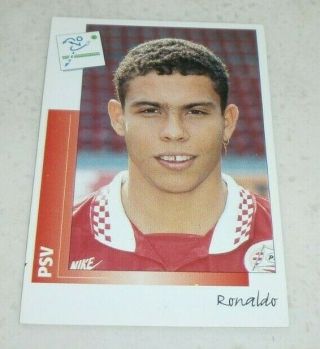 Panini Voetbal 96 : Ronaldo Luis Nazario De Lima (brasil - Psv) Rare Sticker 75