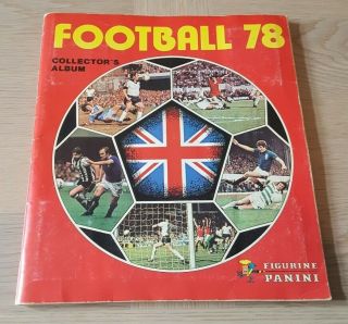 Panini Football 78 1978 Album Complete 70s Sticker Book.  1st Edt