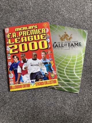Complete Merlin 2000 Premier League & Hall Of Fame Football Sticker Album Vgc