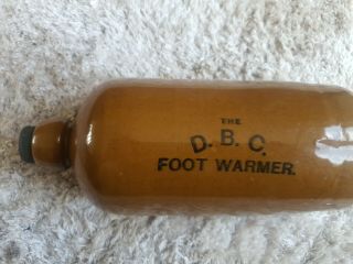 Vintage Dbc Stoneware Foot Warmer / Hot Water Bottle