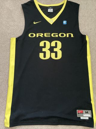 Nike Oregon Ducks Black Basketball Jersey Sz Medium