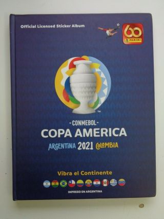 Panini Copa America 2021 Argentina Colo Hard Cover Album Complete Set Labeled