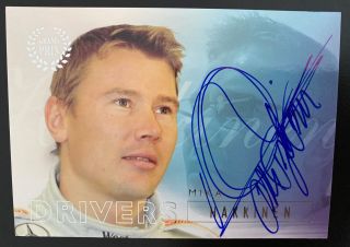 Hakkinen Futera F1 Grand Prix 2005 Card Formula 1 Autograph No Topps Chrome Psa