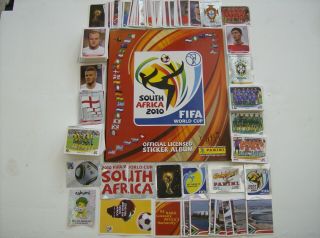 Panini S/africa W/cup 2010 - 640 Loose Stickers Full Set,  Empty Album & Wallchart