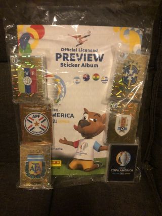 Panini Copa America 2021 Argentina Colo Soft Cover Album,  Stickers Complete Set