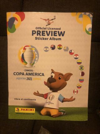 PANINI COPA AMERICA 2021 Argentina Colo Soft COVER ALBUM,  Stickers Complete set 2