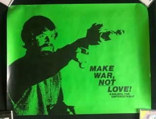 Vintage Kahless The Unforgettable Poster Star Trek Poster Make War Not Love