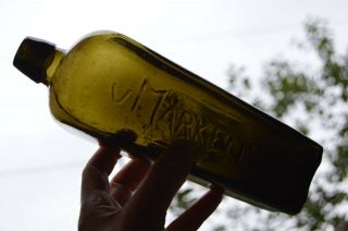 Antique V.  Marken & Co Embossed Case Gin Bottle 3