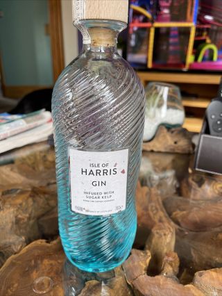 Isle Of Harris Empty Glass Gin Bottle Craft Collectors Upcycle Wedding