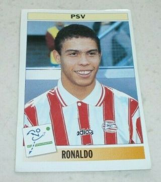 Panini Voetbal 95 : Ronaldo Luis Nazario De Lima (brasil Psv) Rookie Sticker 78