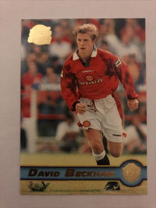 Merlin Premier Gold David Beckham Rookie Card 109 1998 Nm Fresh From Pack