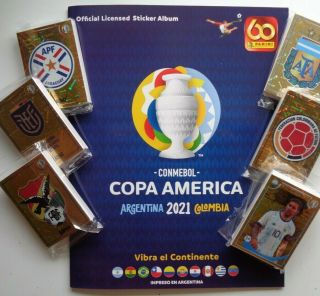 Panini Copa America 2021 Argentina Colo Soft Cover Album,  Stickers Complete Set