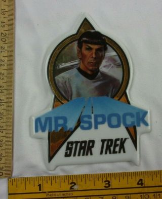 1991 Star Trek Mr.  Spock Bisque China 5 " Hamilton Gifts Figurine Plaque