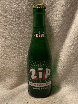 Full 7oz Zip Lemon - Lime Acl Soda Bottle