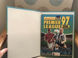 Merlin 1997 Premier League Football Sticker Album Complete Vgc With Binder