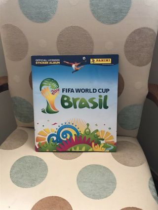 Panini Fifa World Cup Brasil 2014 Sticker Album Complete Vgc