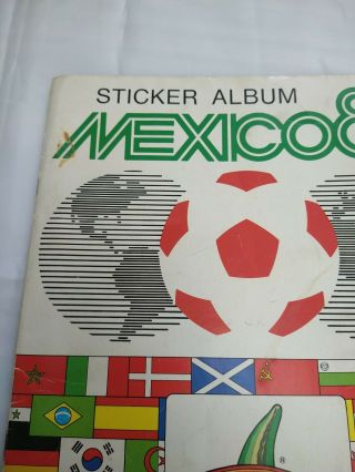 Panini World Cup Mexico 86 - Football Sticker Album.  100 Complete Full Set.  VG 2