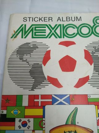 Panini World Cup Mexico 86 - Football Sticker Album.  100 Complete Full Set.  VG 3
