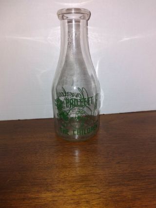 Milk Bottle Cloverleaf Dairy Springfield Mo 1940s