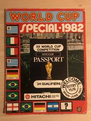 Fks - World Cup Special 1982 Sticker Album - Empty.  See Notes For