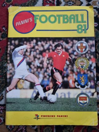Panini Football 81 Sticker Album Vintage 81 (326 Stickers).