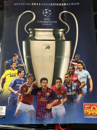 Fully Complete Champions League 2011/12 Panini Sticker Album Liverpool Man Utd