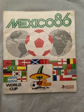 Panini Fifa World Cup 1986 Mexico Complete Album