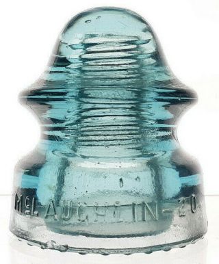 Cd 164 Delft Blue Mclaughlin - 20 Antique Glass Telegraph Insulator Lovely L14