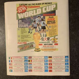 Panini World Cup Mexico 86 - Football Sticker Album.  100 Complete Full Set.  VGC 2