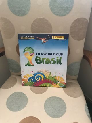 Panini Fifa World Cup Brasil 2014 Football Sticker Album Complete Vgc