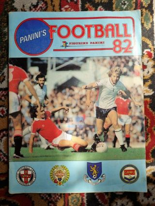 Panini Football 82 Sticker Album Vintage (443 Stickers 86 Full) Quite Rare.