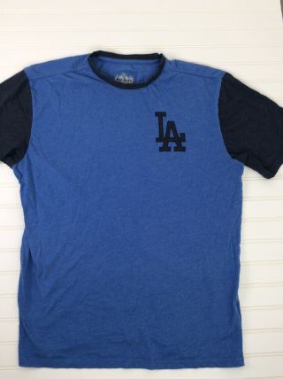 La Dodgers T Shirt Navy Blue Short Sleeve Mlb Mens Rare 2xl Xxl