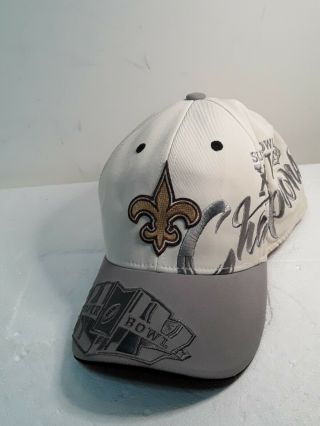 Bowl Xliv Champions Orleans Saints One Size Hat (with Defects)