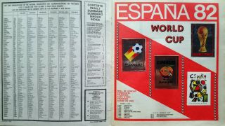 PANINI Espana 82 (1982) World Cup Sticker ALBUM 100 COMPLETE 2