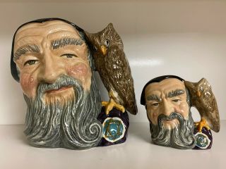 Royal Doulton - Merlin - D6529 & D6536 - Large& Small Characters From Literature