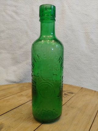 Antique Victor Brewery Co Limd London S.  E.  Pure Mineral Waters Bottle 9 1/8 "